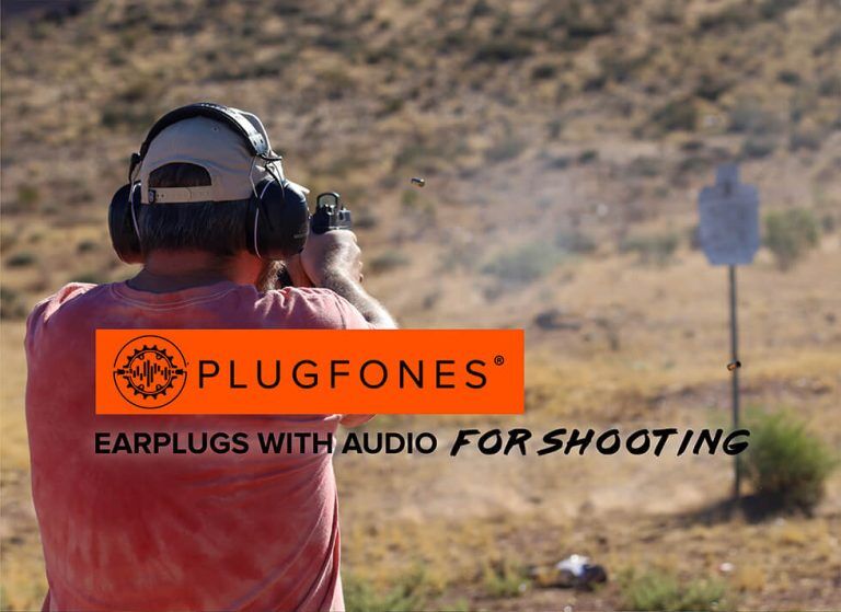 Earplugs with audio for shooting